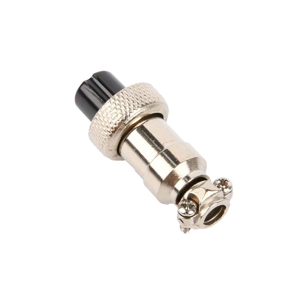 Авиационный разъём GX12 2-контактный, мама